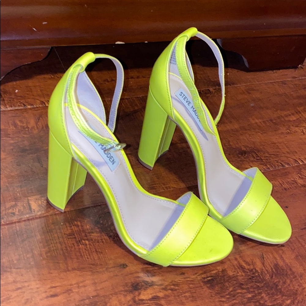 Neon Yellow Heels